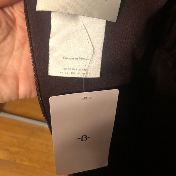 BHLDN Beckett Silk Maxi Dress Eggplant Purple Size 12 NWT - Picture 6 of 9